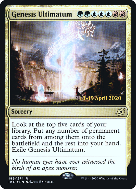 Genesis Ultimatum (PRE-189S) - Ikoria: Lair of Behemoths Promos (Prerelease) Foil