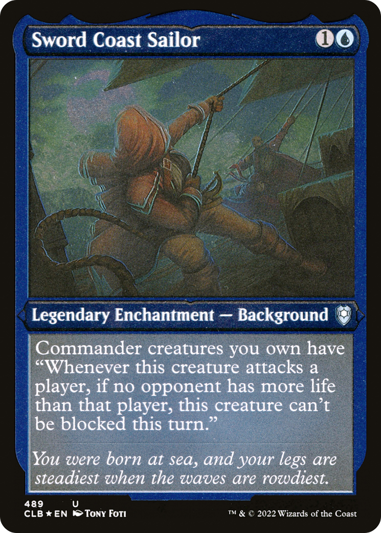 Sword Coast Sailor (CLB-489) - Commander Legends: Battle for Baldur's Gate Etched Foil