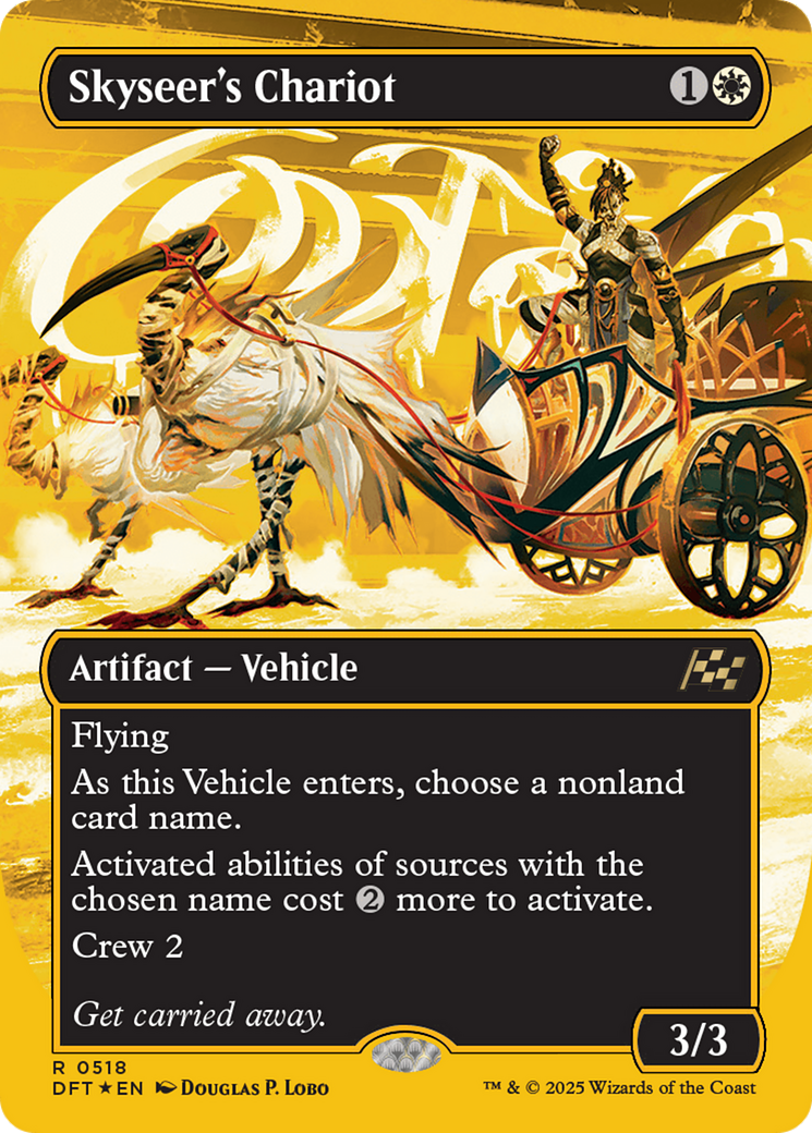 Skyseer's Chariot  (Borderless)(DFT-518) - Aetherdrift Foil