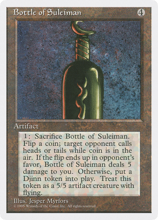 Bottle of Suleiman (4ED-301) - Fourth Edition