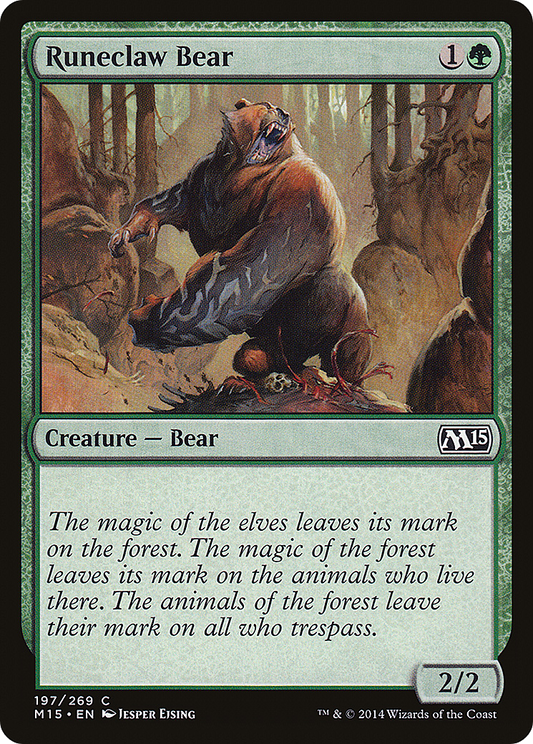 Runeclaw Bear (M15-197) - Magic 2015 Foil