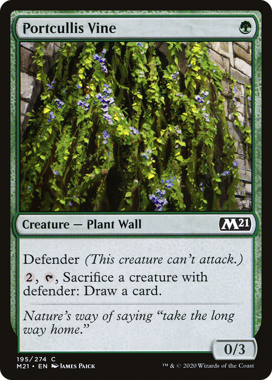 Portcullis Vine (M21-195) - Core Set 2021 Foil