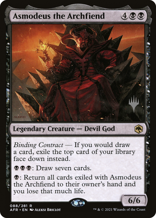 Asmodeus the Archfiend (PPAFR-88P) - Adventures in the Forgotten Realms Promos Foil (Promo Pack)