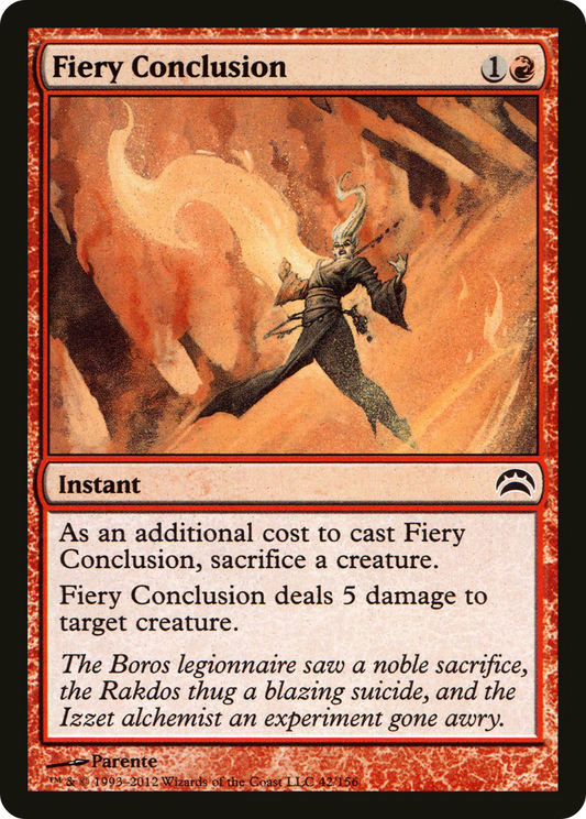 Fiery Conclusion (PC2-042) - Planechase 2012