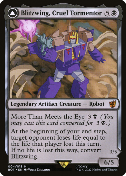 Blitzwing, Cruel Tormentor // Blitzwing, Adaptive Assailant (BOT-004) - Transformers: (convertdfc) Foil