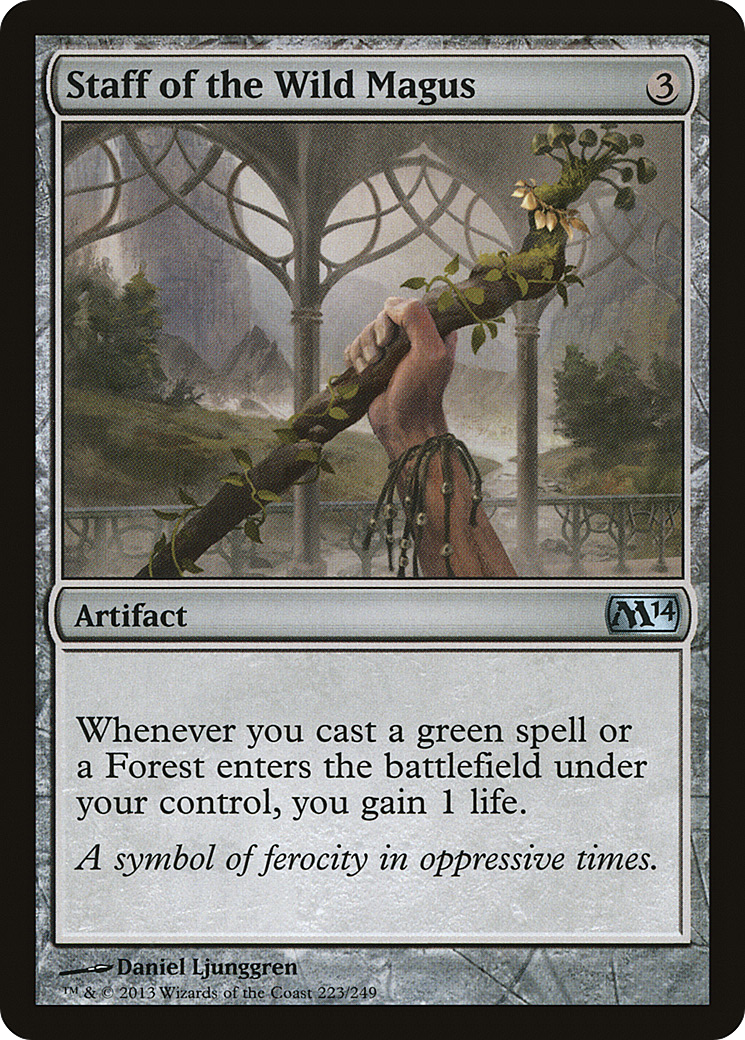 Staff of the Wild Magus (M14-223) - Magic 2014