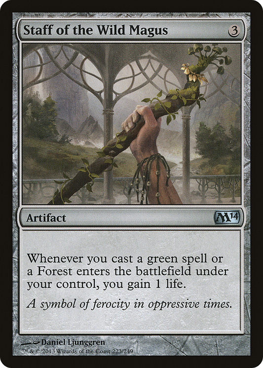 Staff of the Wild Magus (M14-223) - Magic 2014 Foil