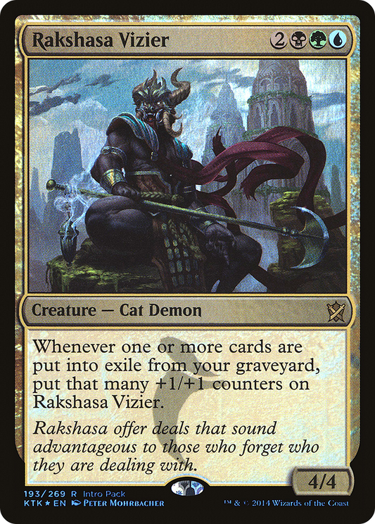 Rakshasa Vizier (PKTK-193) - Khans of Tarkir Promos Foil