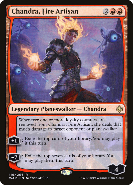 Chandra, Fire Artisan (WAR-119) - War of the Spark Foil