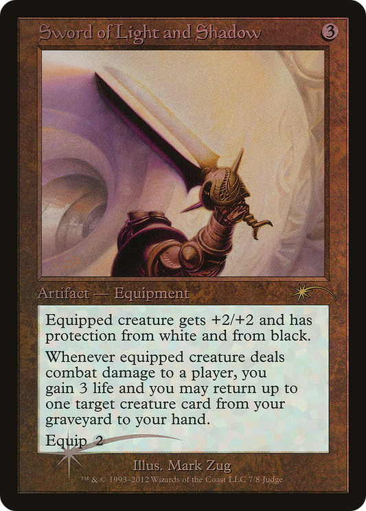 Sword of Light and Shadow (J12-007) - Judge Gift Cards 2012 Foil