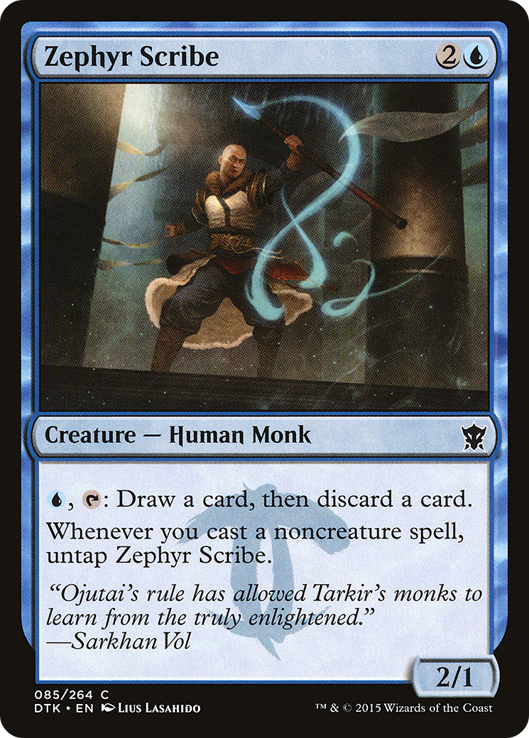 Zephyr Scribe (DTK-085) - Dragons of Tarkir