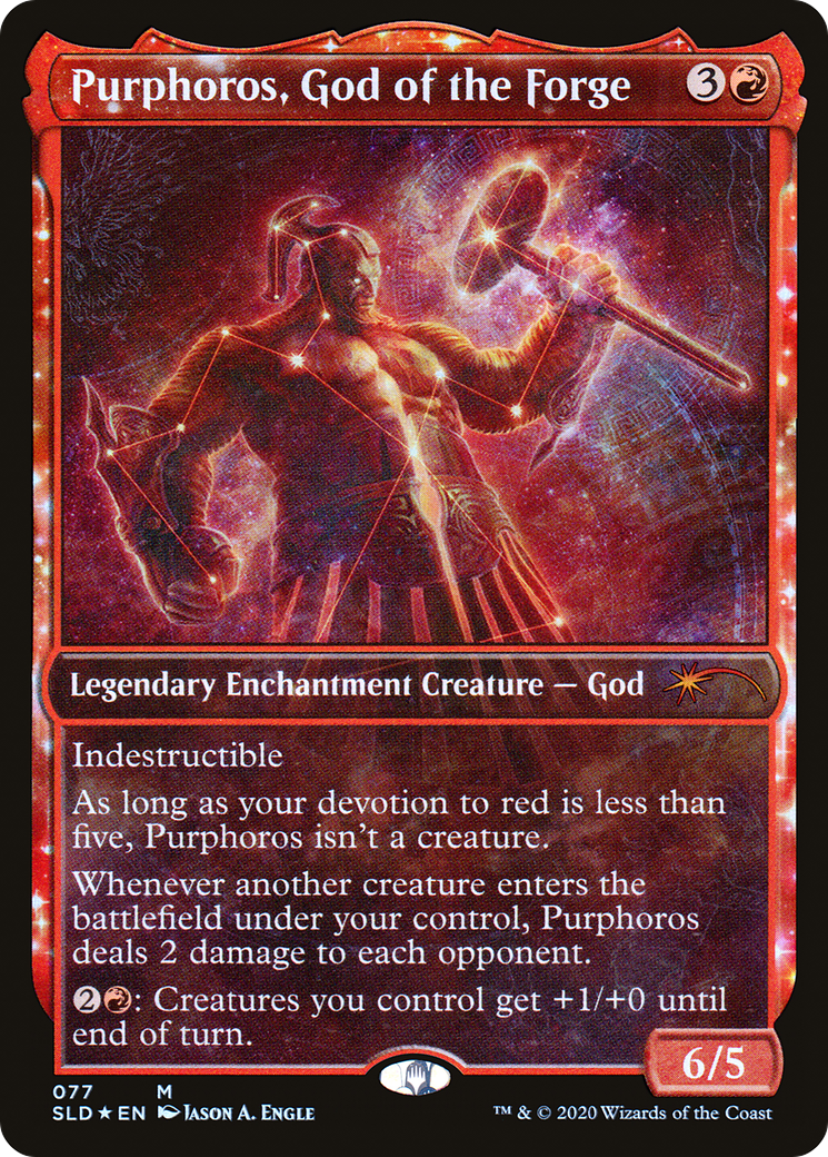 Purphoros, God of the Forge (SLD-077) - Secret Lair Drop: (Showcase) Foil