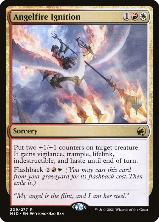 Angelfire Ignition (PPMID-209P) - Innistrad: Midnight Hunt Promos (Promo Pack)