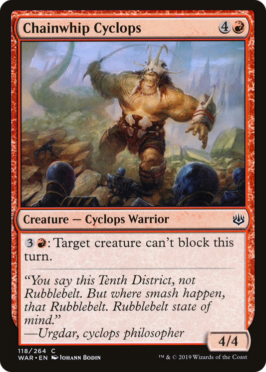 Chainwhip Cyclops (WAR-118) - War of the Spark Foil