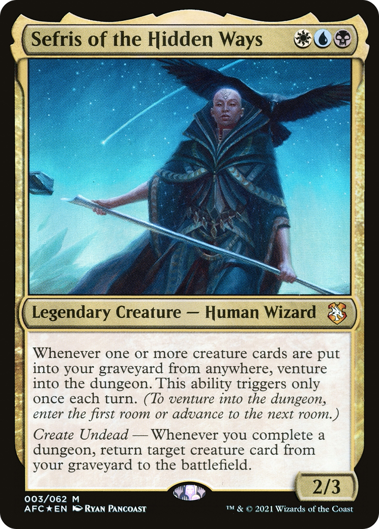 Sefris of the Hidden Ways (AFC-003) - Forgotten Realms Commander Foil