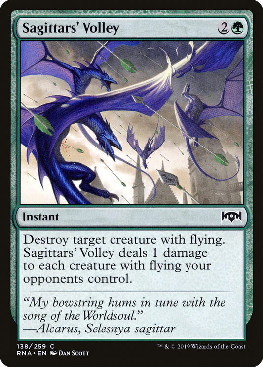 Sagittars' Volley (RNA-138) - Ravnica Allegiance