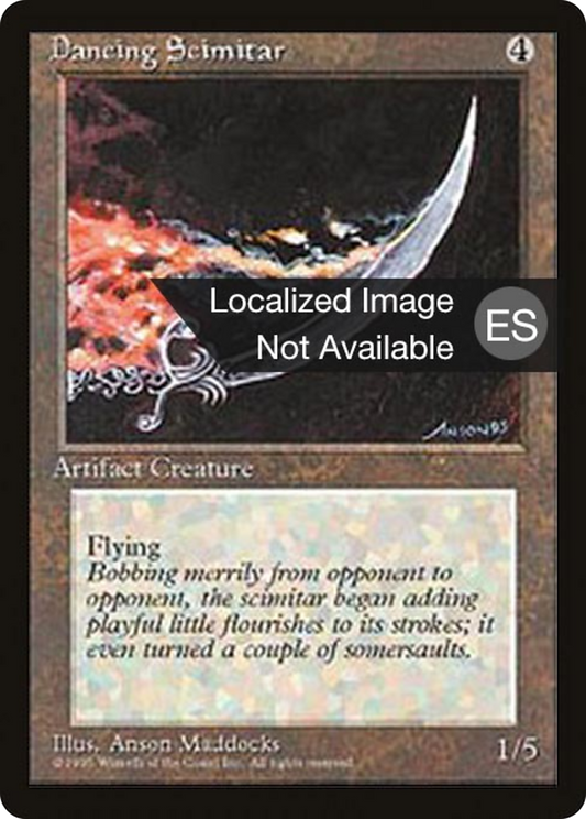 Dancing Scimitar (4BB-313) - Fourth Edition Foreign Black Border