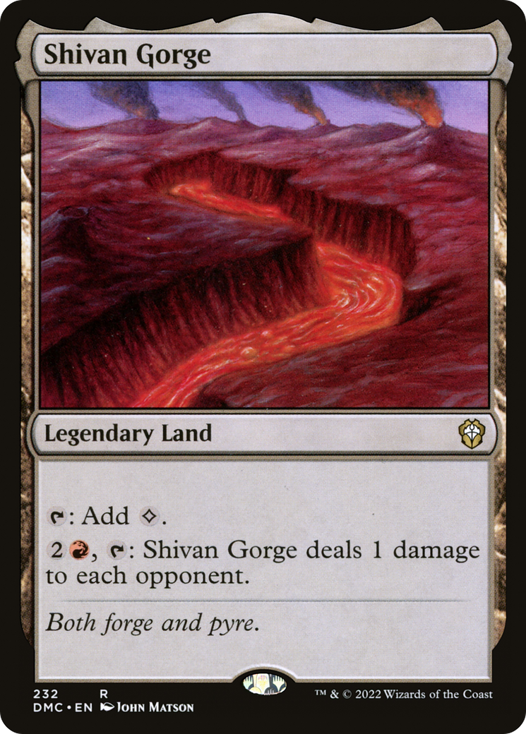 Shivan Gorge (DMC-232) - Dominaria United Commander