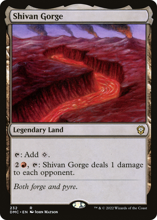 Shivan Gorge (DMC-232) - Dominaria United Commander