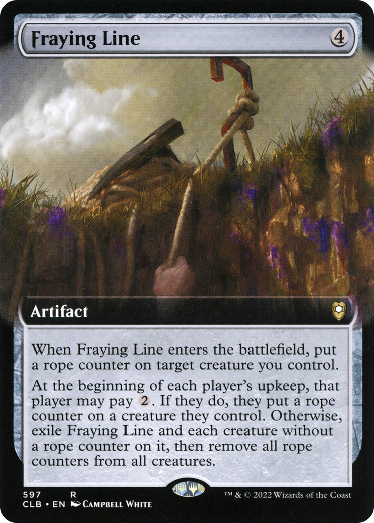 Fraying Line (CLB-597) - Commander Legends: Battle for Baldur's Gate: (Extended Art) Foil