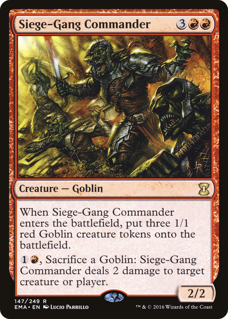 Siege-Gang Commander (EMA-147) - Eternal Masters Foil