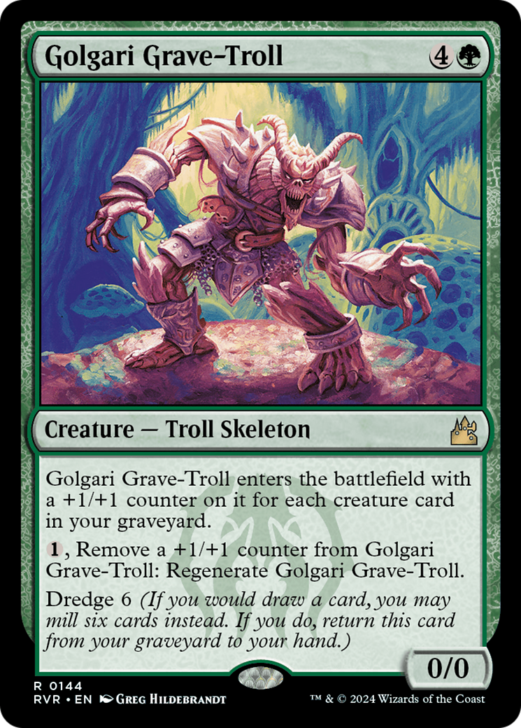 Golgari Grave-Troll (RVR-144) - Ravnica Remastered