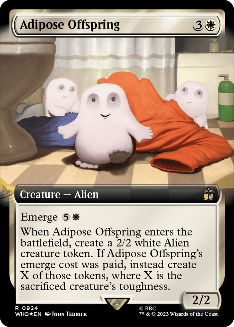 Adipose Offspring (Extended Art) (Surge Foil) (WHO-924) - Doctor Who: (Extended Art) Foil