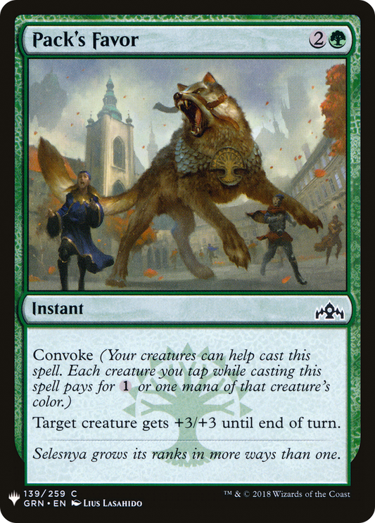 Pack's Favor (LIST-GRN-139) - The List