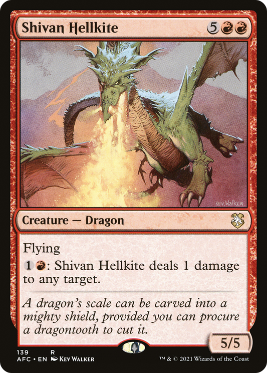 Shivan Hellkite (AFC-139) - Forgotten Realms Commander