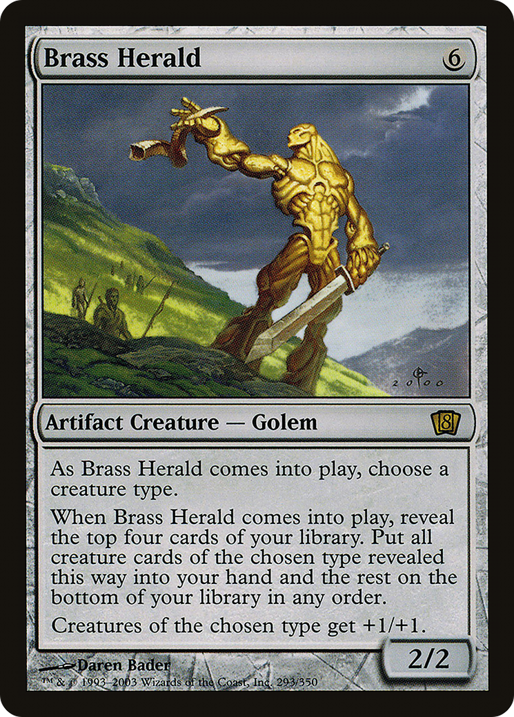 Brass Herald (8ED-293★) - Eighth Edition Foil