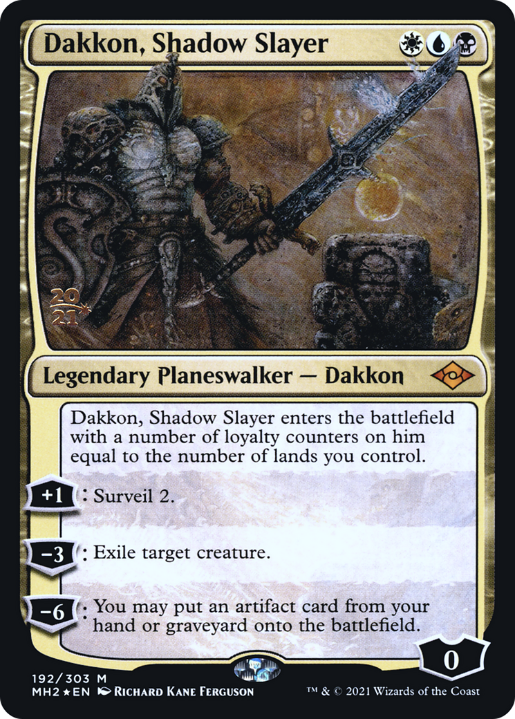 Dakkon, Shadow Slayer (PMH2-192S) - Modern Horizons 2 Promos Foil