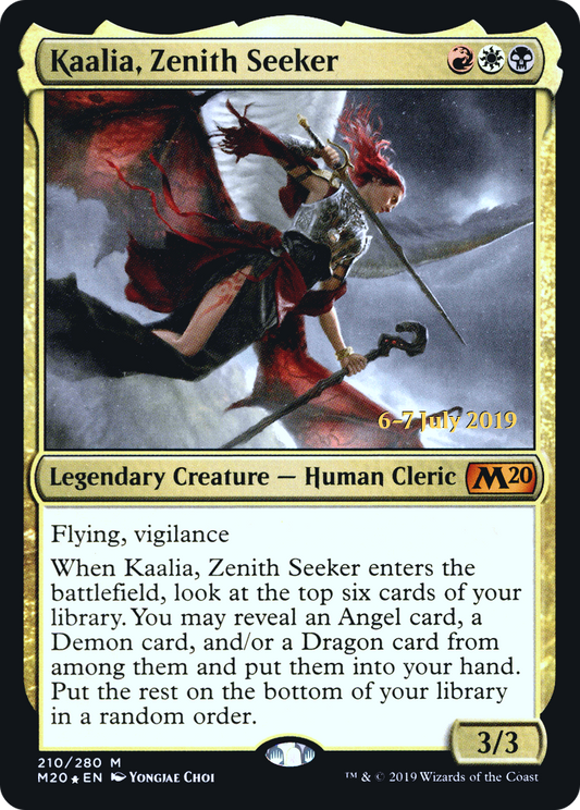 Kaalia, Zenith Seeker (PRE-210) - Core Set 2020 Promos Foil