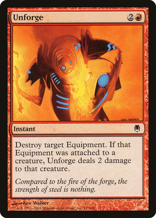 Unforge (DST-071) - Darksteel Foil