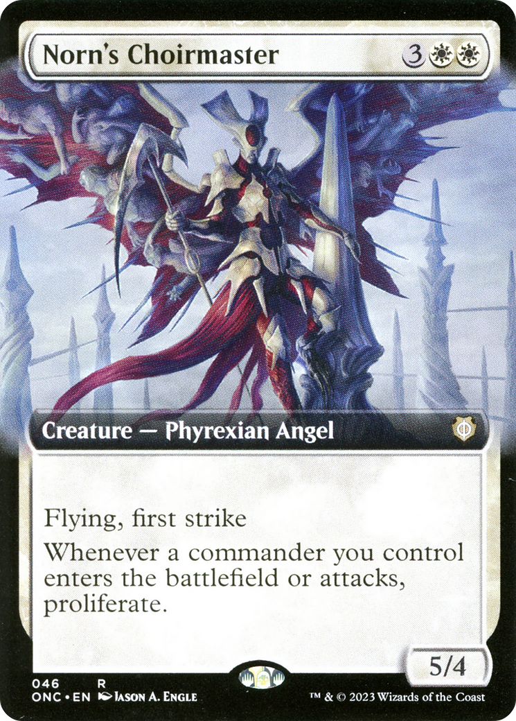 Norn's Choirmaster (ONC-046) - Phyrexia: All Will Be One Commander: (Extended Art)