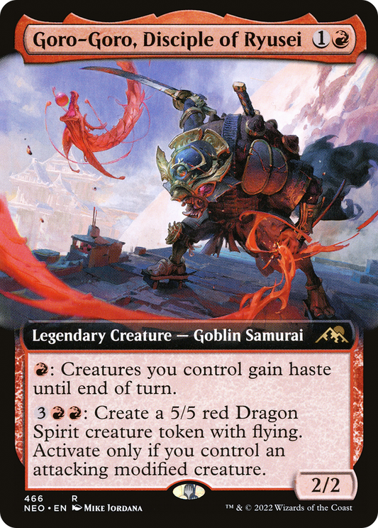 Goro-Goro, Disciple of Ryusei (NEO-466) - Kamigawa: Neon Dynasty: (Extended Art) Foil