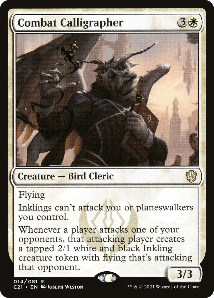 Combat Calligrapher (C21-014) - Commander 2021