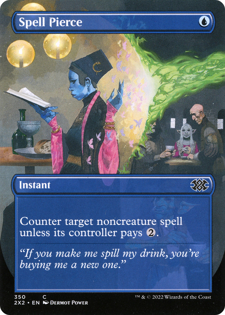 Spell Pierce  (Borderless)(2X2-350) - Double Masters 2022 Foil
