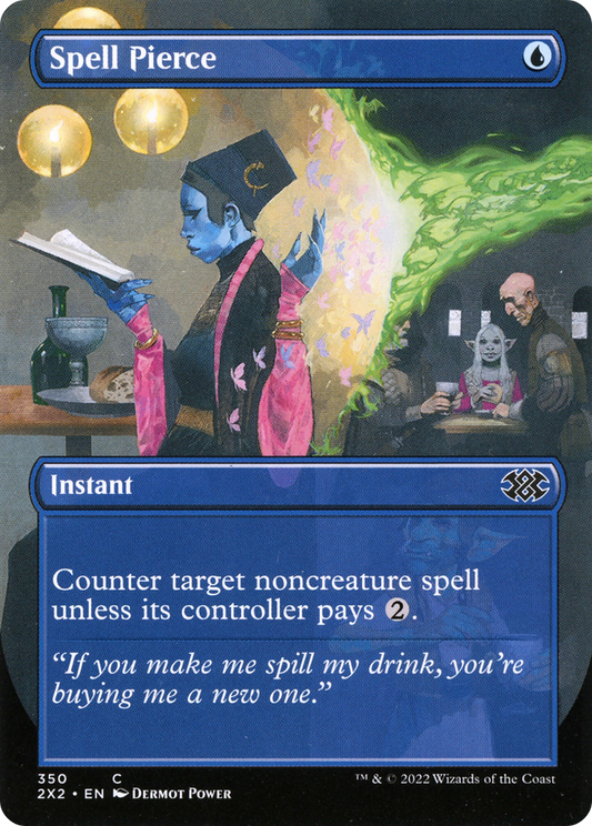 Spell Pierce  (Borderless)(2X2-350) - Double Masters 2022 Foil