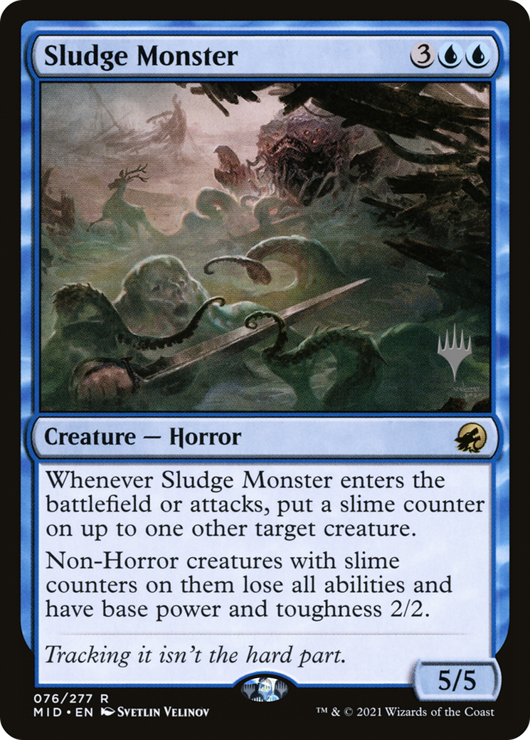 Sludge Monster (PPMID-76P) - Innistrad: Midnight Hunt Promos (Promo Pack)