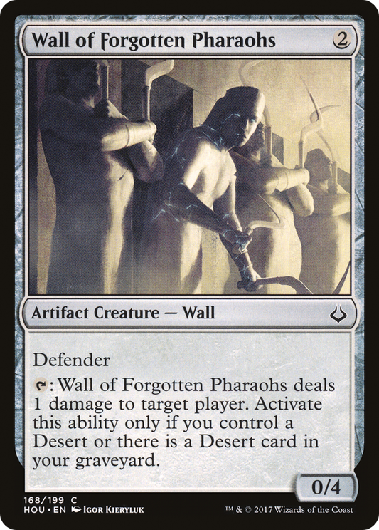 Wall of Forgotten Pharaohs (HOU-168) - Hour of Devastation Foil