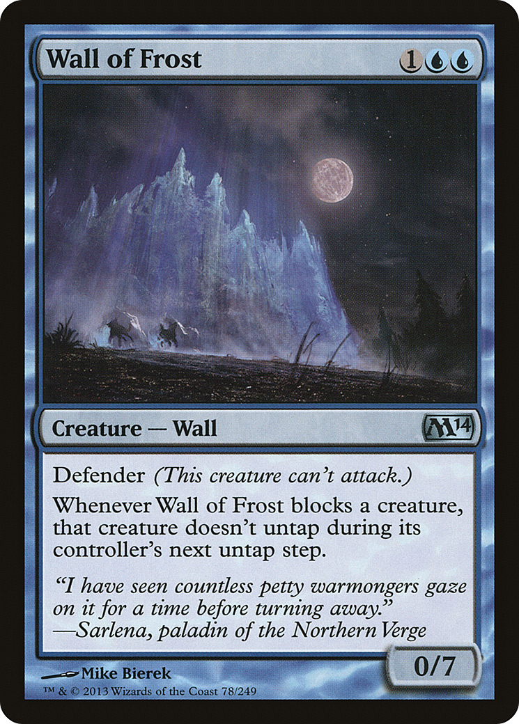 Wall of Frost (M14-078) - Magic 2014 Foil