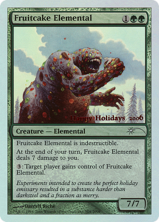 Fruitcake Elemental (HHO-006) - Happy Holidays Foil