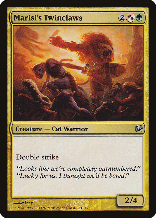 Marisi's Twinclaws (DDH-017) - Duel Decks: Ajani vs. Nicol Bolas