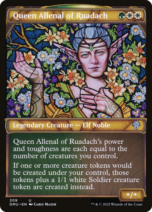 Queen Allenal of Ruadach (Showcase) (DMU-309) - Dominaria United: (Showcase) Foil