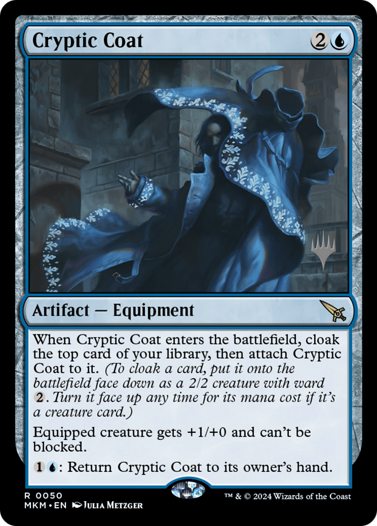 Cryptic Coat (PMKM-50P) - Murders at Karlov Manor Promos Foil