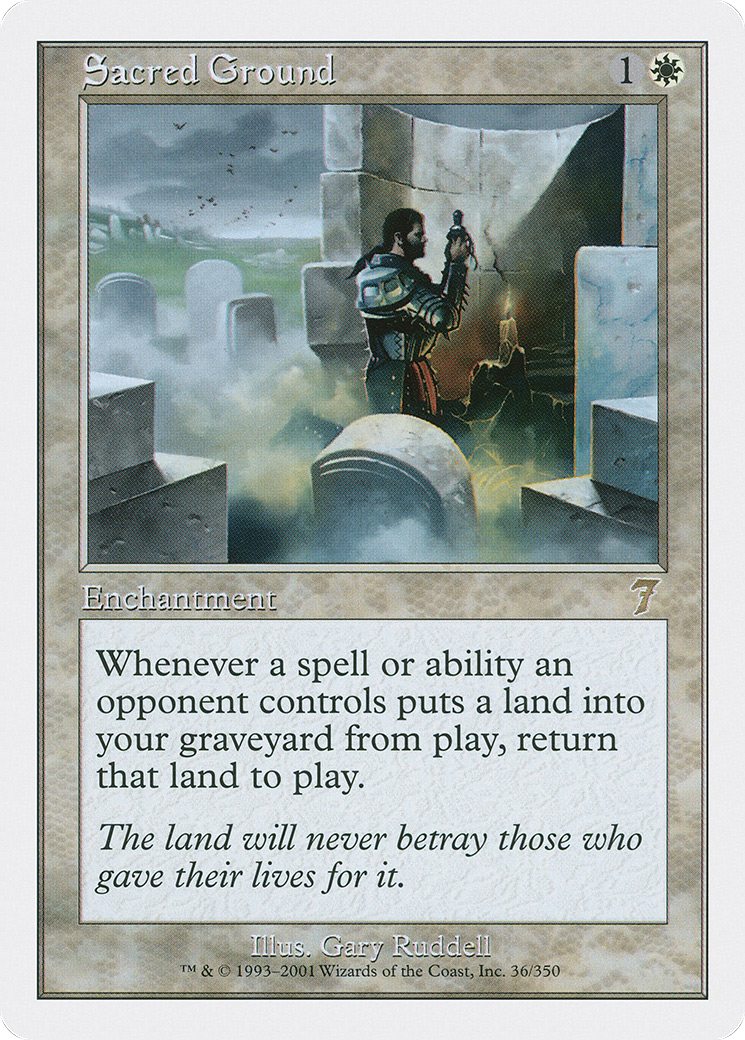 Sacred Ground (7ED-036) - Seventh Edition