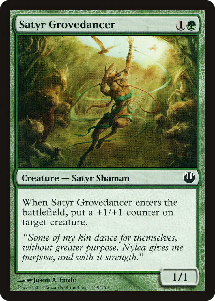 Satyr Grovedancer (JOU-139) - Journey into Nyx Foil