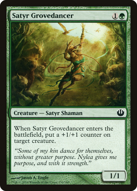 Satyr Grovedancer (JOU-139) - Journey into Nyx Foil