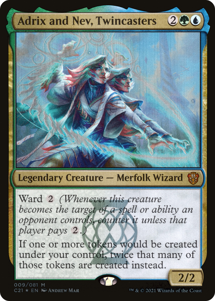 Adrix and Nev, Twincasters (C21-009) - Commander 2021 Foil