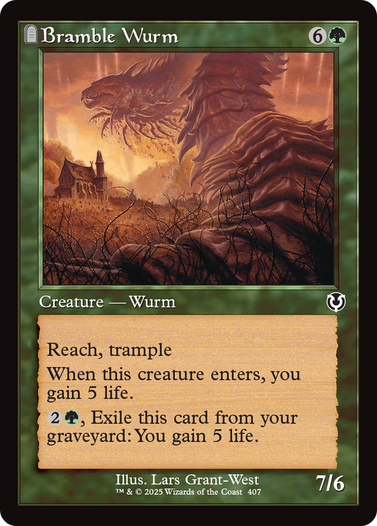 Bramble Wurm (Retro Frame) (INR-407) - Innistrad Remastered Foil